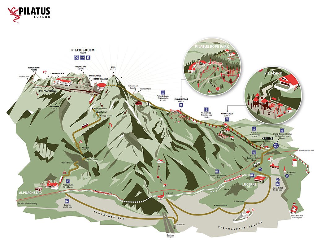 瑞士．琉森 Luzern | 皮拉圖斯山 Mt. Pilatus | 尋找龍的巢穴、體驗世界最陡的齒軌列車